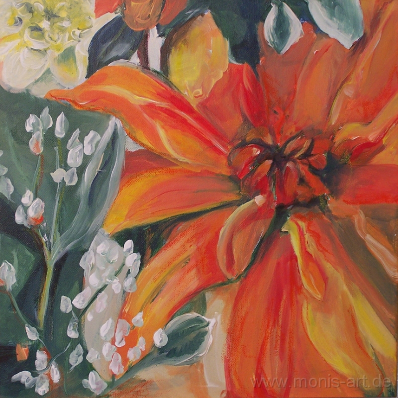 Blütenrausch_3.jpg - Blütenrausch 3 (2007) - Acryl auf Leinwand ( 40 x 40)