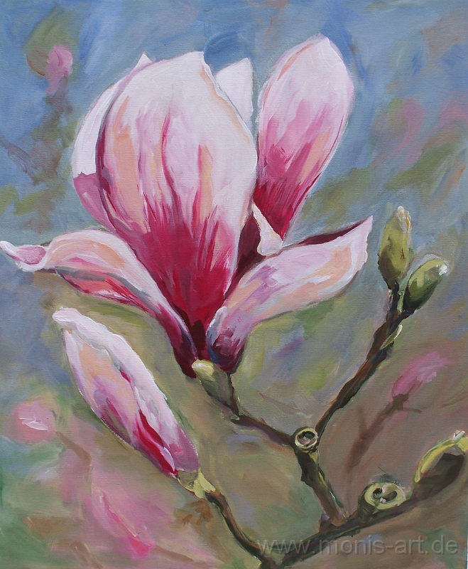 Magnolie.jpg - Magnolie (2006), Acryl auf Leinwand (60 x 50)Privatbesitz