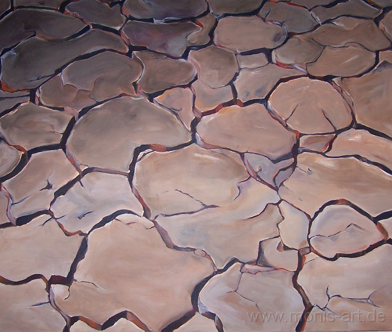 Trockene Erde.jpg - Trockene Erde (2003) - Acryl auf Leinwand  (100 x 120)