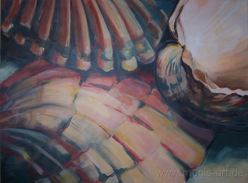 Muscheln.jpg - Muscheln (2005) - Acryl auf Leinwand gerahmt (60 x 80)