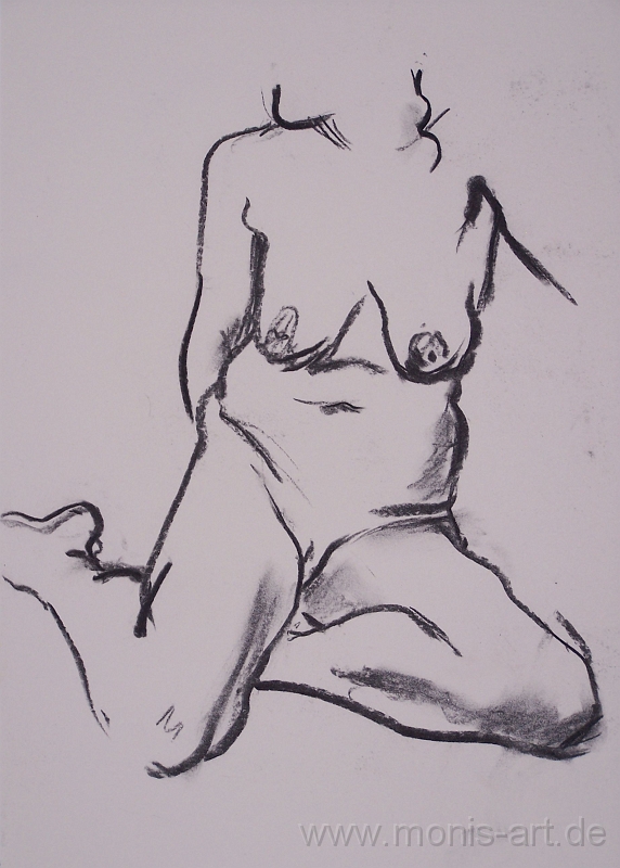 Akt 12.jpg - Ohne Titel (2008) - Kohle (60 x 40)