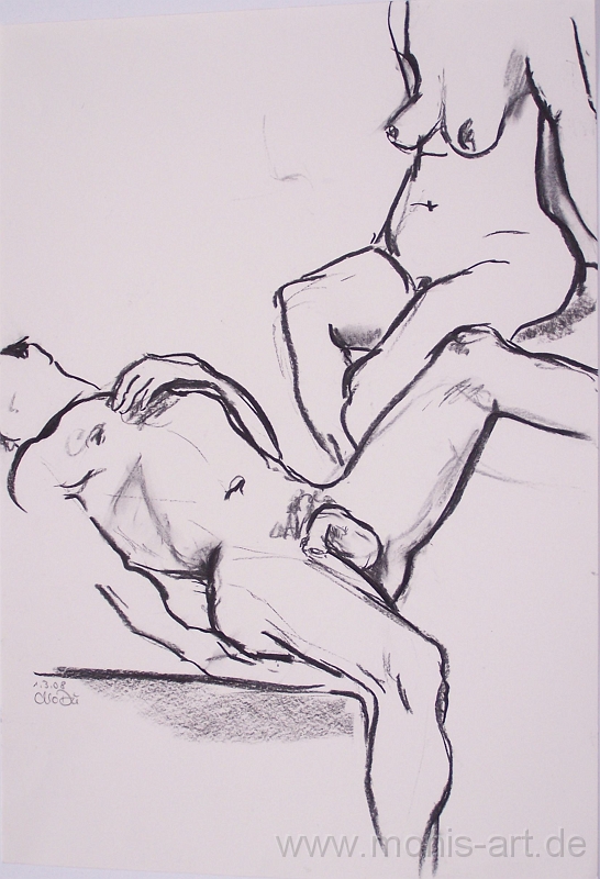 Akt 2.jpg - Ohne Titel (2008) - Kohle (60 x 40)